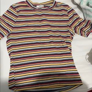 Crop Top stripped shirt
